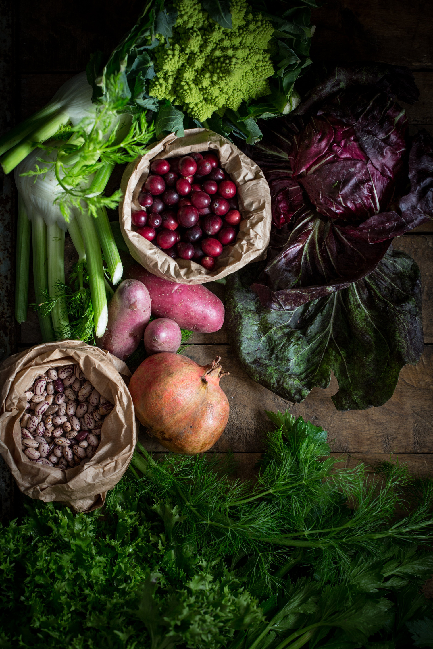 Rustic food photography concept 